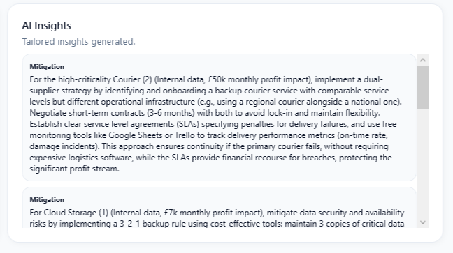 AI Driven Risk Insights